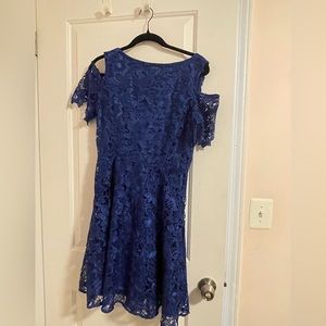 Tahari Blue Lace Dress